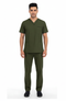 Men’s 4-Pocket V-Neck contrast Scrub